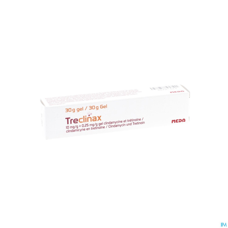 Treclinax 10mg/g + 0,25mg/g gel tube 30g