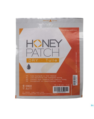 Honeypatch dry miel cicatr.7g+tulle ster.10x10cm 1