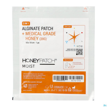 Honeypatch moist miel cicat.20g+alg.ster 10x10cm 1