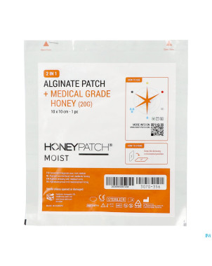 Honeypatch moist miel cicat.20g+alg.ster 10x10cm 1