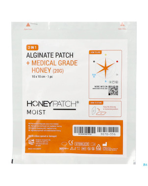 Honeypatch moist miel cicat.20g+alg.ster 10x10cm 1