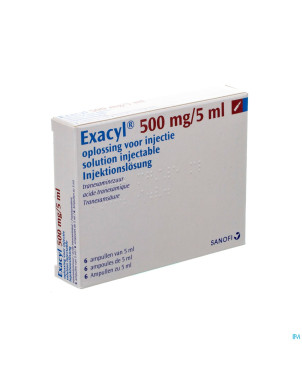 Exacyl amp inj 6x500mg/5ml