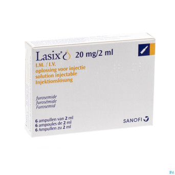 Lasix amp im/iv 20 mg 6 x 2 ml