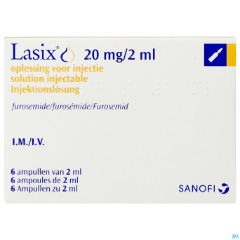 Lasix amp im/iv 20 mg 6 x 2 ml