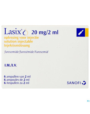 Lasix amp im/iv 20 mg 6 x 2 ml