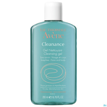 Avene cleanance gel nettoyant sans savon nf  200ml