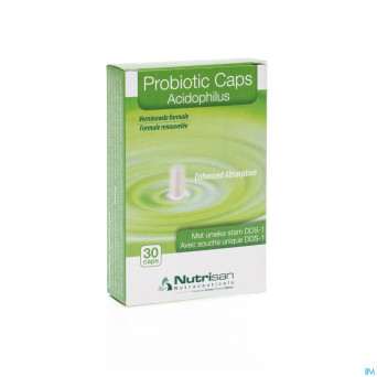 Probiotic caps acidophilus v-caps 30    nutrisan