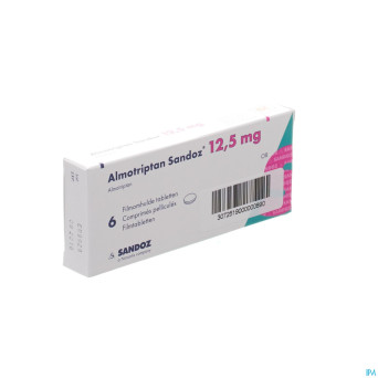 Almotriptan 12,5 mg sandoz comp pell  6 x 12,5 mg