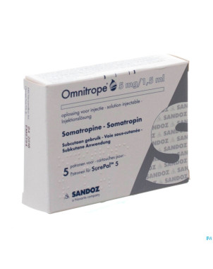 Omnitrope sandoz 3,3mg/ml  5 cart 1,5ml stylo