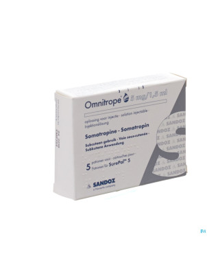 Omnitrope sandoz 3,3mg/ml  5 cart 1,5ml stylo