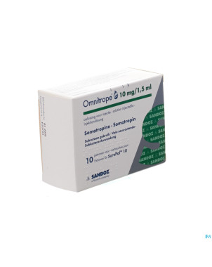 Omnitrope sandoz 10mg/1,5ml sol inj cart.verre 10