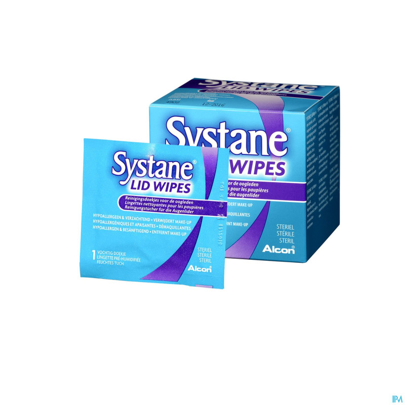 Systane lid wipes lingettes nett 30