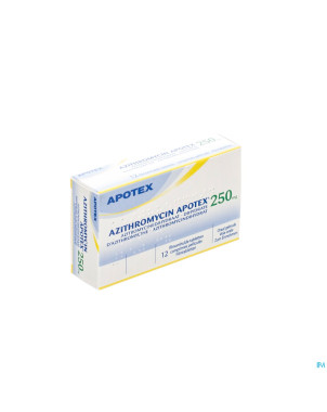 Azithromycin 250 mg apotex comp pell 12x250 mg