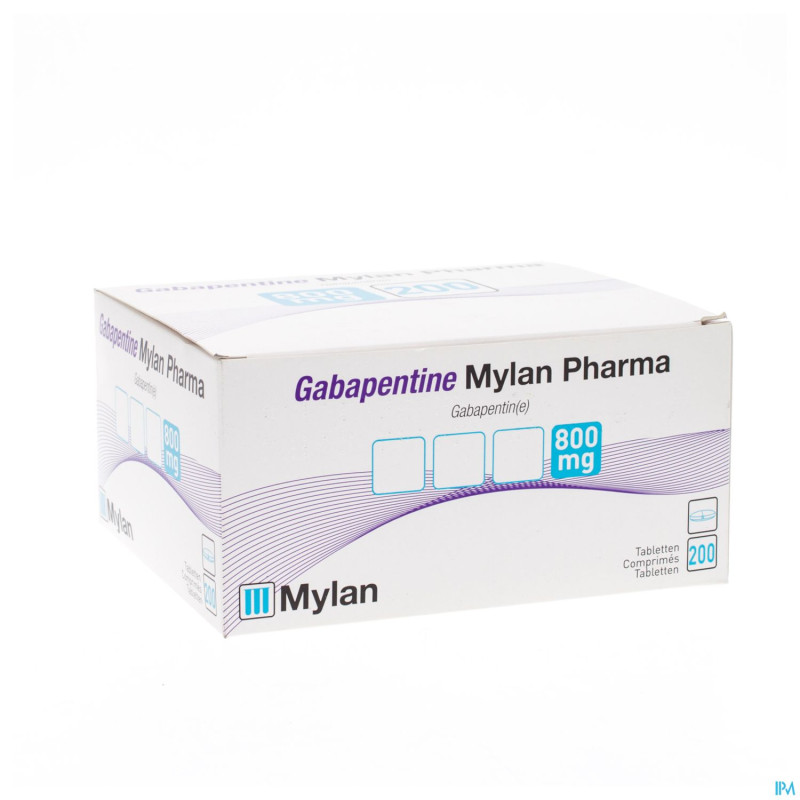 Gabapentine mylanpharma 800mg comp pell 200x800mg
