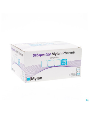 Gabapentine mylanpharma 800mg comp pell 200x800mg