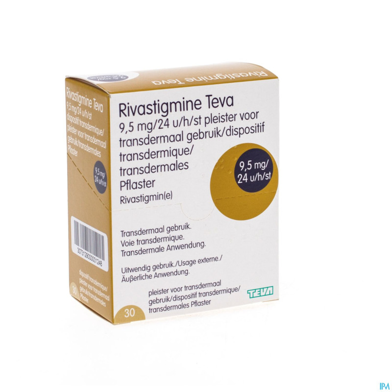 Rivastigmine teva  9,5mg/24h dispositif transd. 30