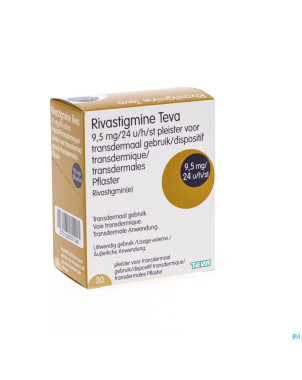 Rivastigmine teva  9,5mg/24h dispositif transd. 30