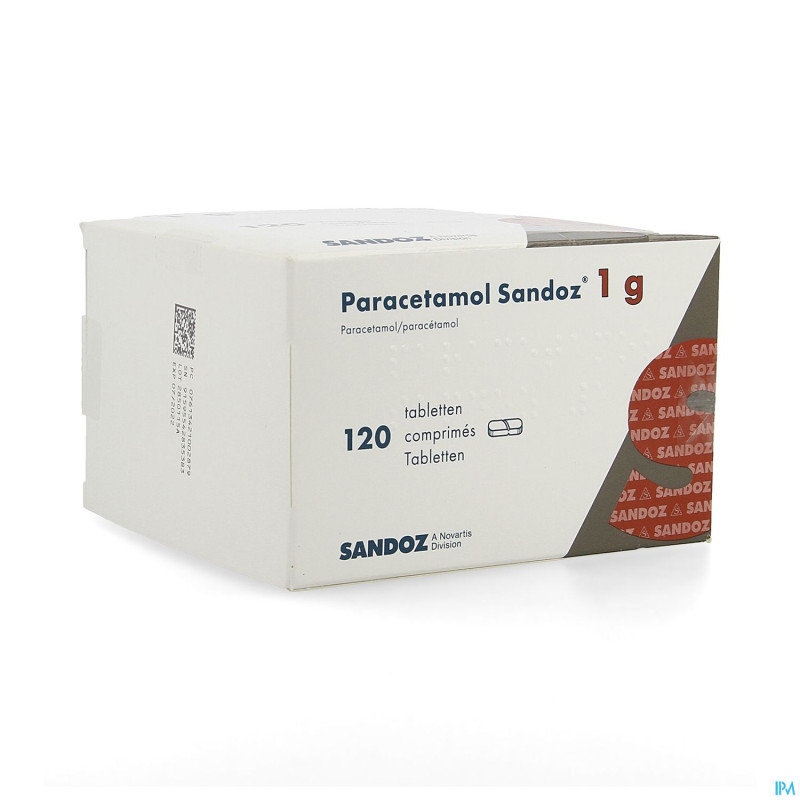 Paracetamol 1g sandoz tabl 120