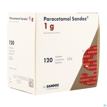 Paracetamol 1g sandoz tabl 120