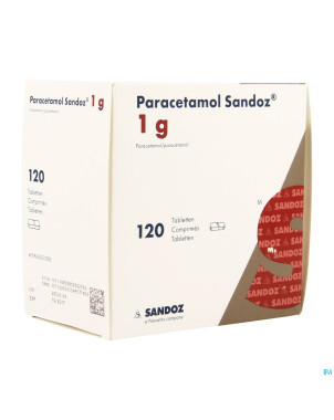 Paracetamol 1g sandoz tabl 120