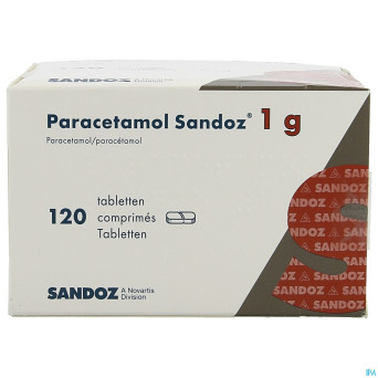 Paracetamol 1g sandoz tabl 120