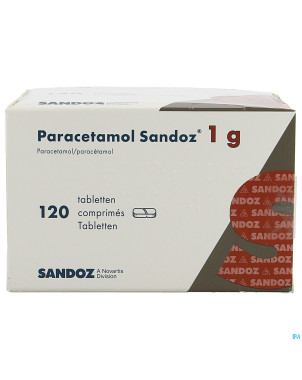 Paracetamol 1g sandoz tabl 120