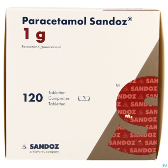 Paracetamol 1g sandoz tabl 120