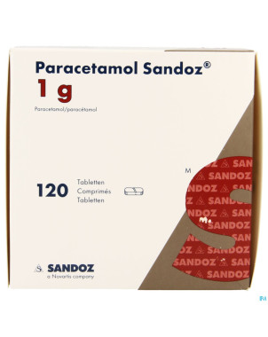 Paracetamol 1g sandoz tabl 120