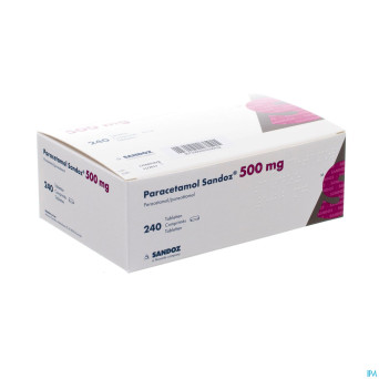 Paracetamol  500 mg sandoz tabl 240