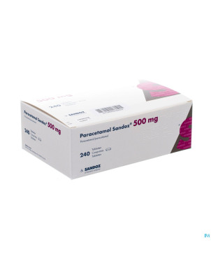 Paracetamol  500 mg sandoz tabl 240