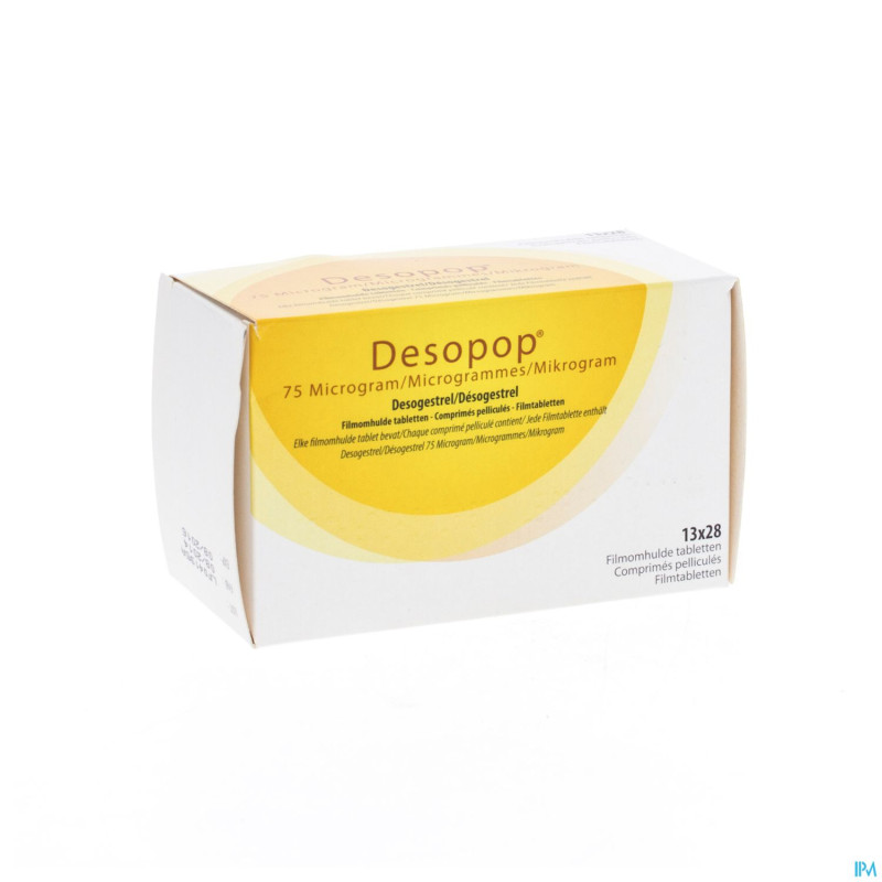 Desopop 75mcg comp enrob 13 x 28