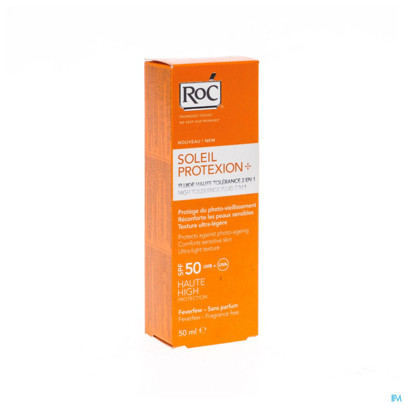 Roc sol protexion fluide h.tol.2en1 ip50 tube 50ml