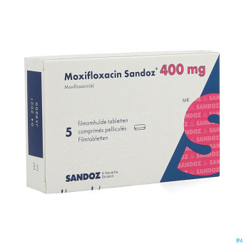 Moxifloxacin sandoz 400 mg comp pell  5
