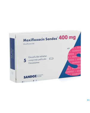 Moxifloxacin sandoz 400 mg comp pell  5