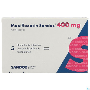 Moxifloxacin sandoz 400 mg comp pell  5