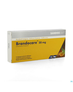 Brandocare 20 mg gastro resist. tabl 14