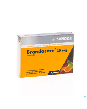Brandocare 20 mg gastro resist. tabl 14