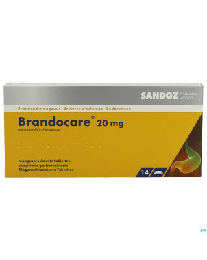 Brandocare 20 mg gastro resist. tabl 14