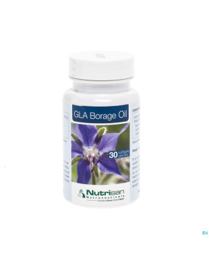 Gla borage oil    pot softgels 30    nutrisan
