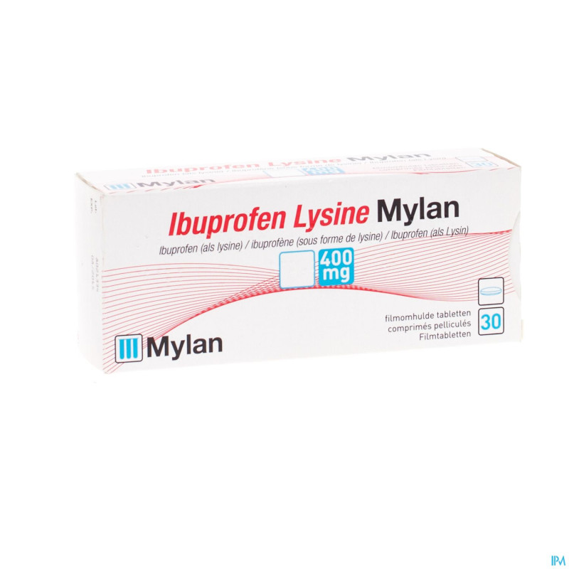 Ibuprofen lysine mylan 400mg comp pell  30x400mg