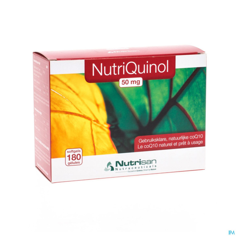 Nutriquinol 50mg nf    softgels 180    nutrisan