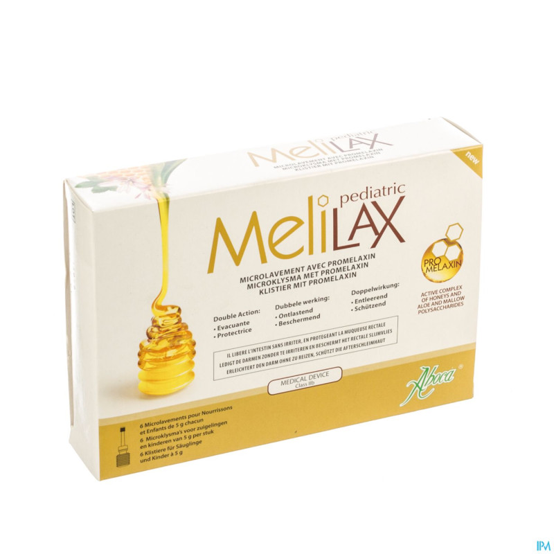Melilax pediatric microlavement 6x5g    aboca