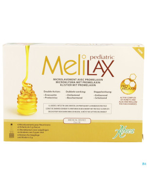 Melilax pediatric microlavement 6x5g    aboca