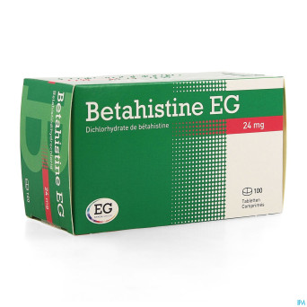 Betahistine eg comp 100x24mg