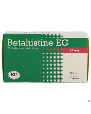 Betahistine eg comp 100x24mg