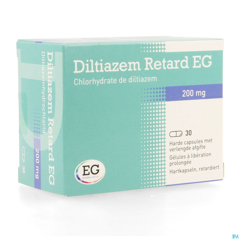 Diltiazem retard eg 200mg caps  30x200mg