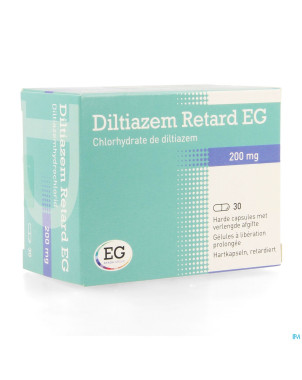 Diltiazem retard eg 200mg caps  30x200mg