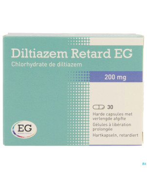 Diltiazem retard eg 200mg caps  30x200mg