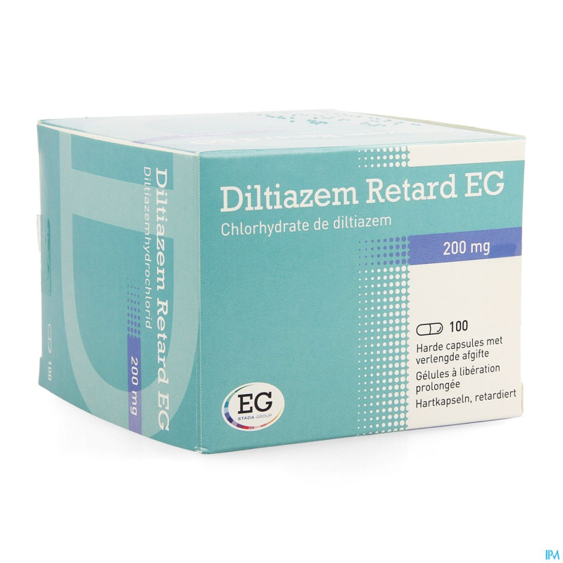Diltiazem retard eg 200mg caps 100x200mg