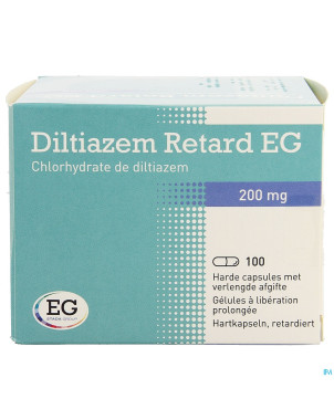 Diltiazem retard eg 200mg caps 100x200mg